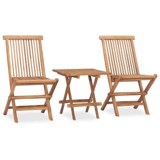 VidaXL set arredo pieghevole giardino Teak riciclato  