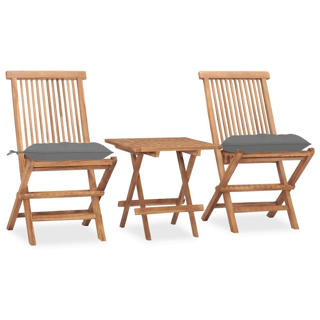 VidaXL set arredo pieghevole giardino Teak riciclato  