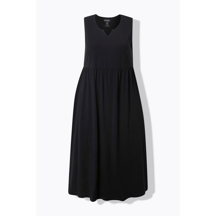 Ulla Popken Abito in jersey A-line scollo a tunica senza maniche  