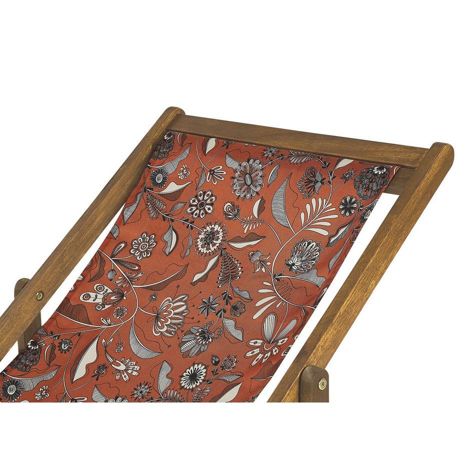 Beliani Lot de 2 chiliennes pliantes en Tissu Moderne ANZIO  