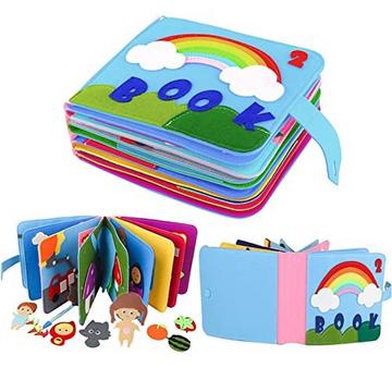 3D Filz Busy Book, Pädagogisches sensorisches Stoffbuch