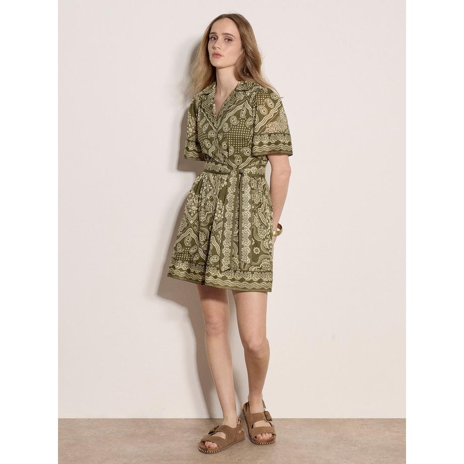 APRICOT Minikleid mit Schalprint  