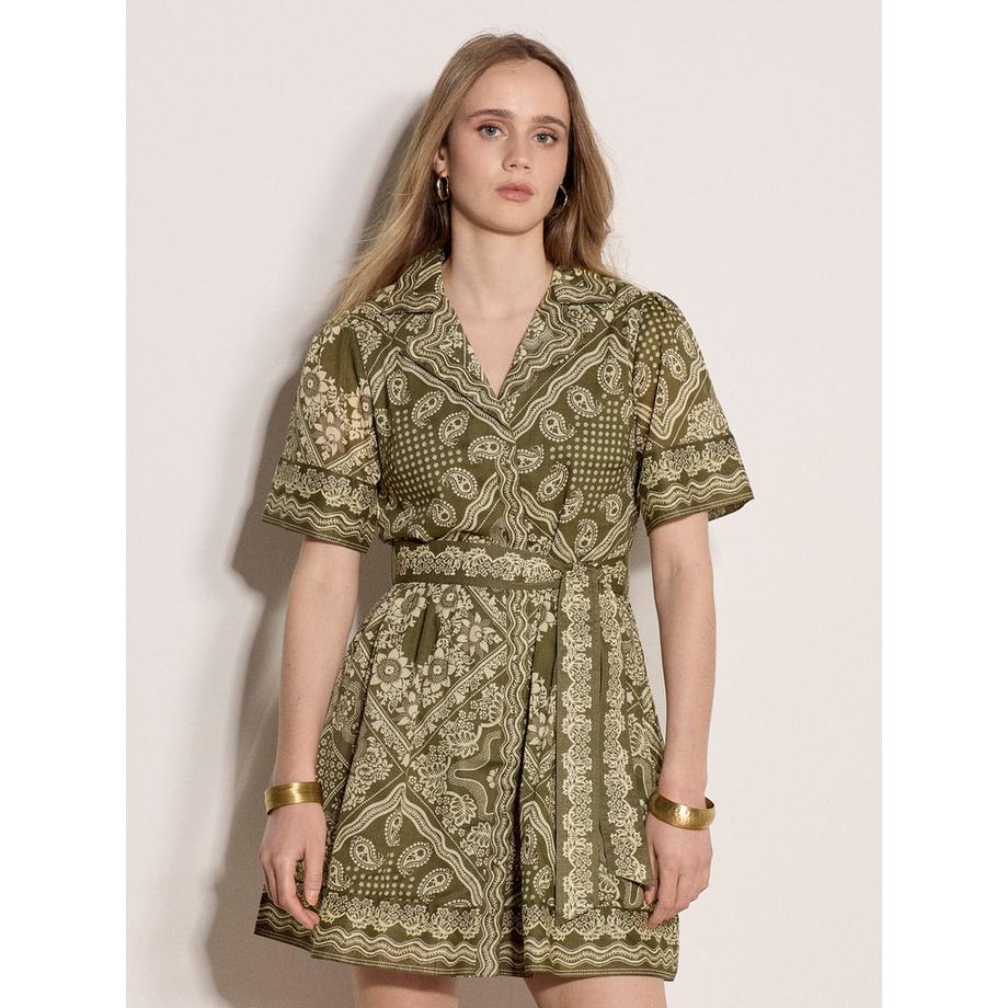 Minikleid mit Schalprint