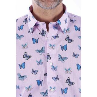 Atelier F&B  Hemd mit Schmetterlingsdruck 