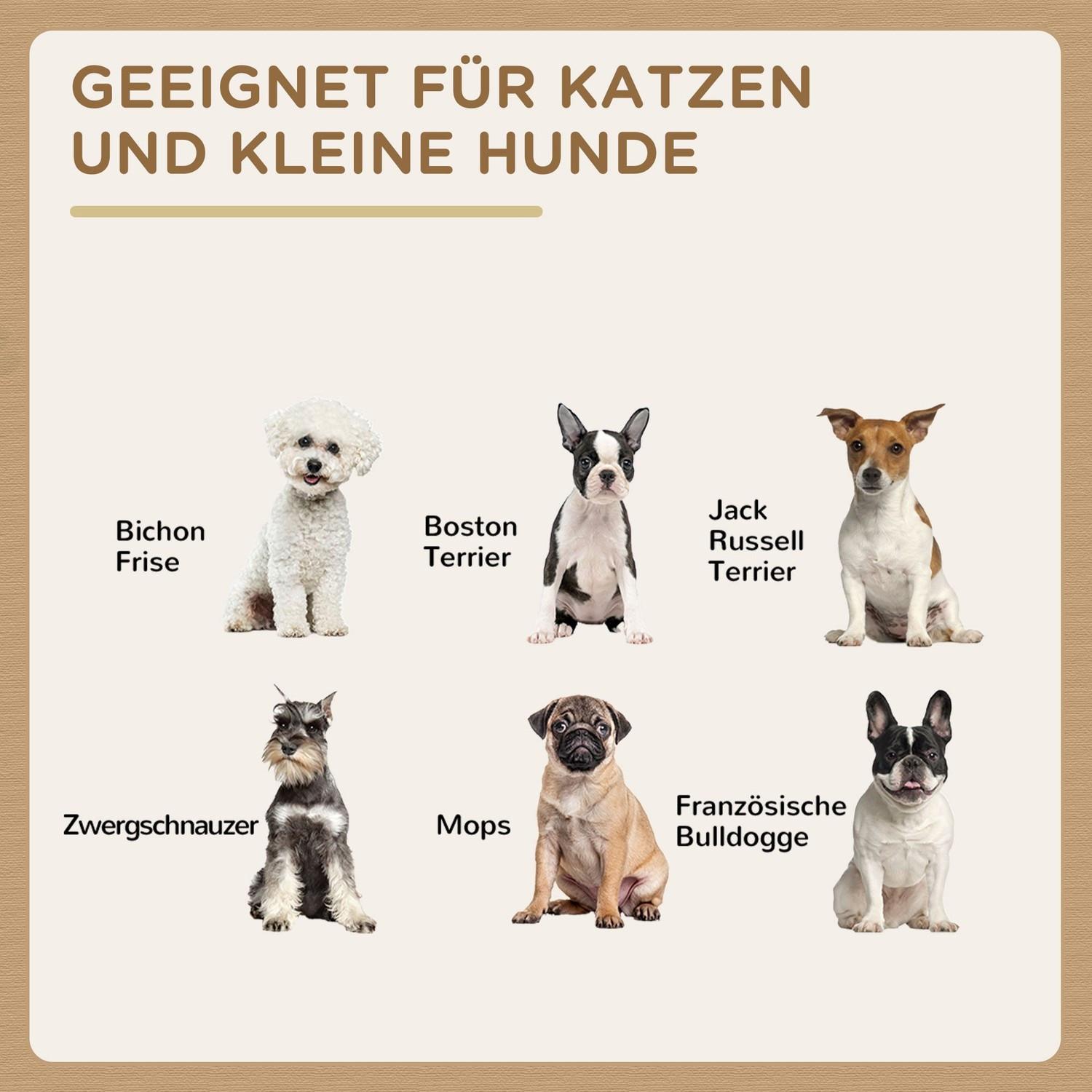Northio  Edelstahl Futternapf Set 2 Näpfe Katzen Hunde Bis 8Kg Polyester 78X48X49,5Cm Grau 