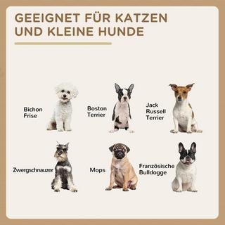 Northio  Edelstahl Futternapf Set 2 Näpfe Katzen Hunde Bis 8Kg Polyester 78X48X49,5Cm Grau 