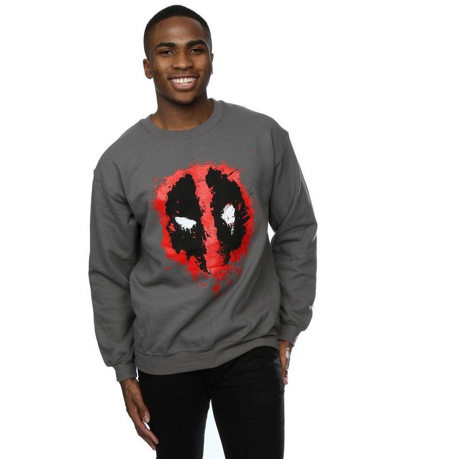 MARVEL Deadpool Splatter Logo Sweatshirt  