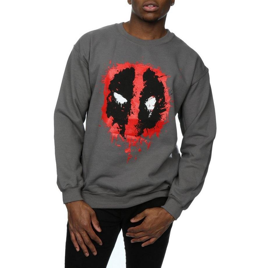 MARVEL Deadpool Splatter Logo Sweatshirt  