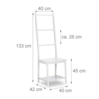 B2X Porta asciugamani in bambù bianco  