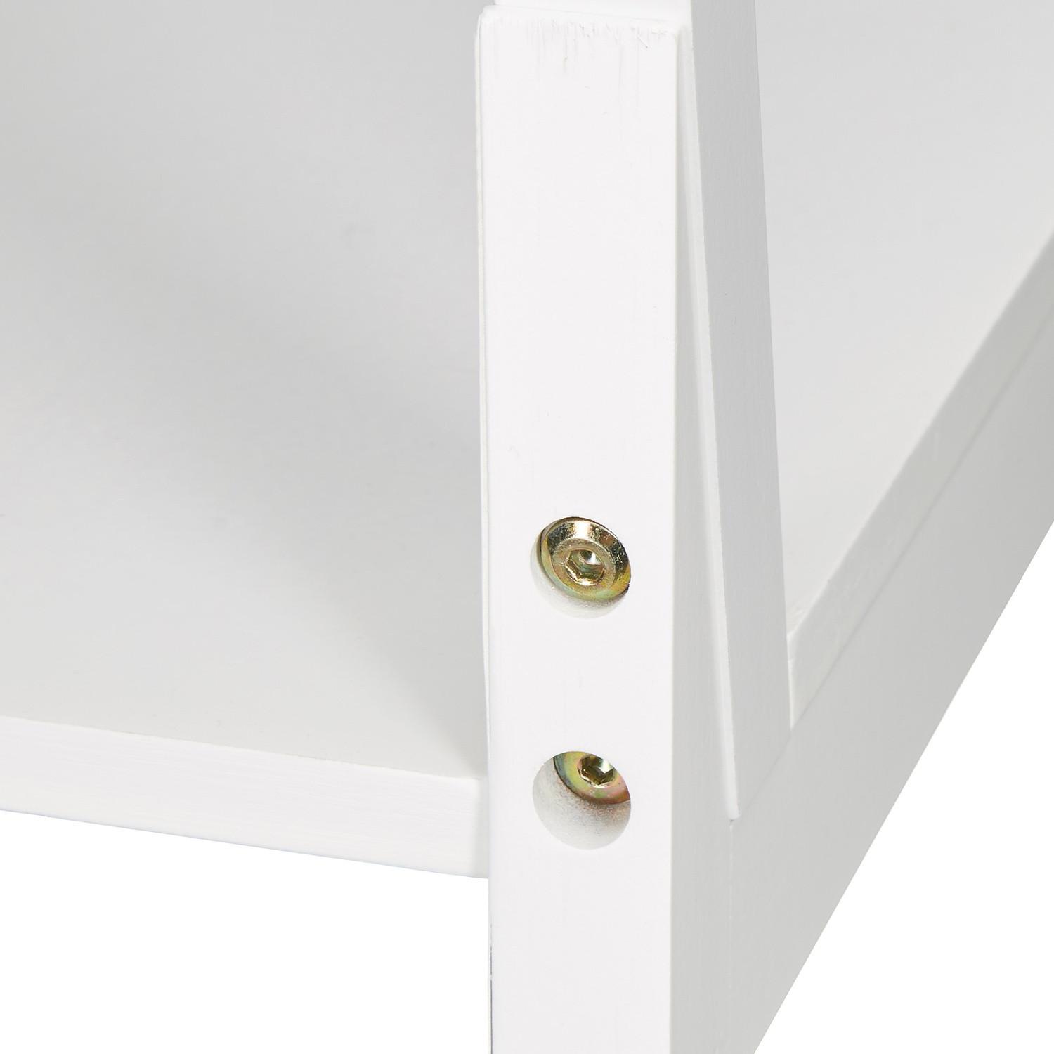 B2X Porta asciugamani in bambù bianco  