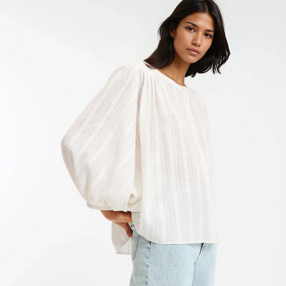 La Redoute Collections Camicia Oversize Collo Coreana  