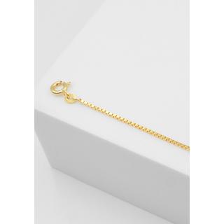 MUAU Schmuck  ID-Bracelet or jaune chaine vénitienne 585, diamant bouclier 1,1mm, 14cm 