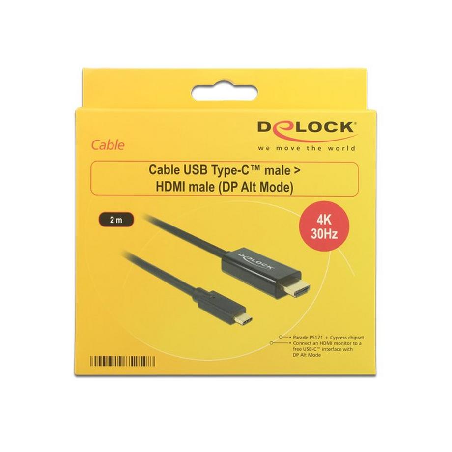 DeLock  Kabel USB Type-C - HDMI Typ A 
