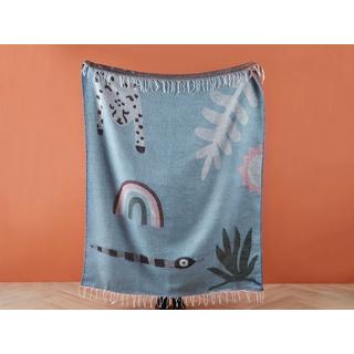 Beliani Limgha Boho Couverture en Acrylique  