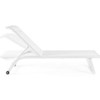 mutoni Chaise longue de jardin Taylor blanc  