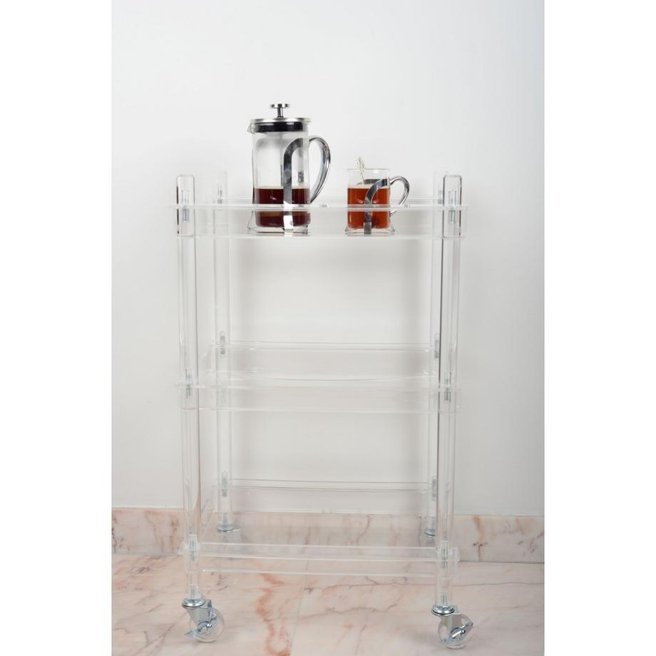 Aulica  ROLLBARER SERVIERWAGEN AUS ACRYL 40.5X30.5X60.5CM 