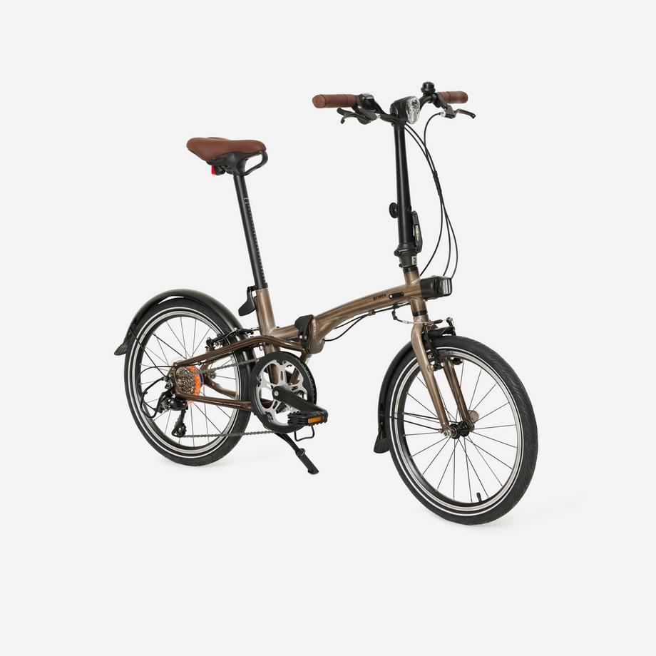 BTWIN  Bicicletta pieghevole 20 pollici alluminio 9 velocità 
