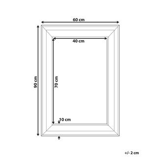 Beliani Specchio en Materiale sintetico Classico LUNEL  