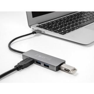 DeLock  4 Port USB 5 Gbps Hub mit USB Typ-A Anschluss – USB Typ-A Buchsen seitlich 