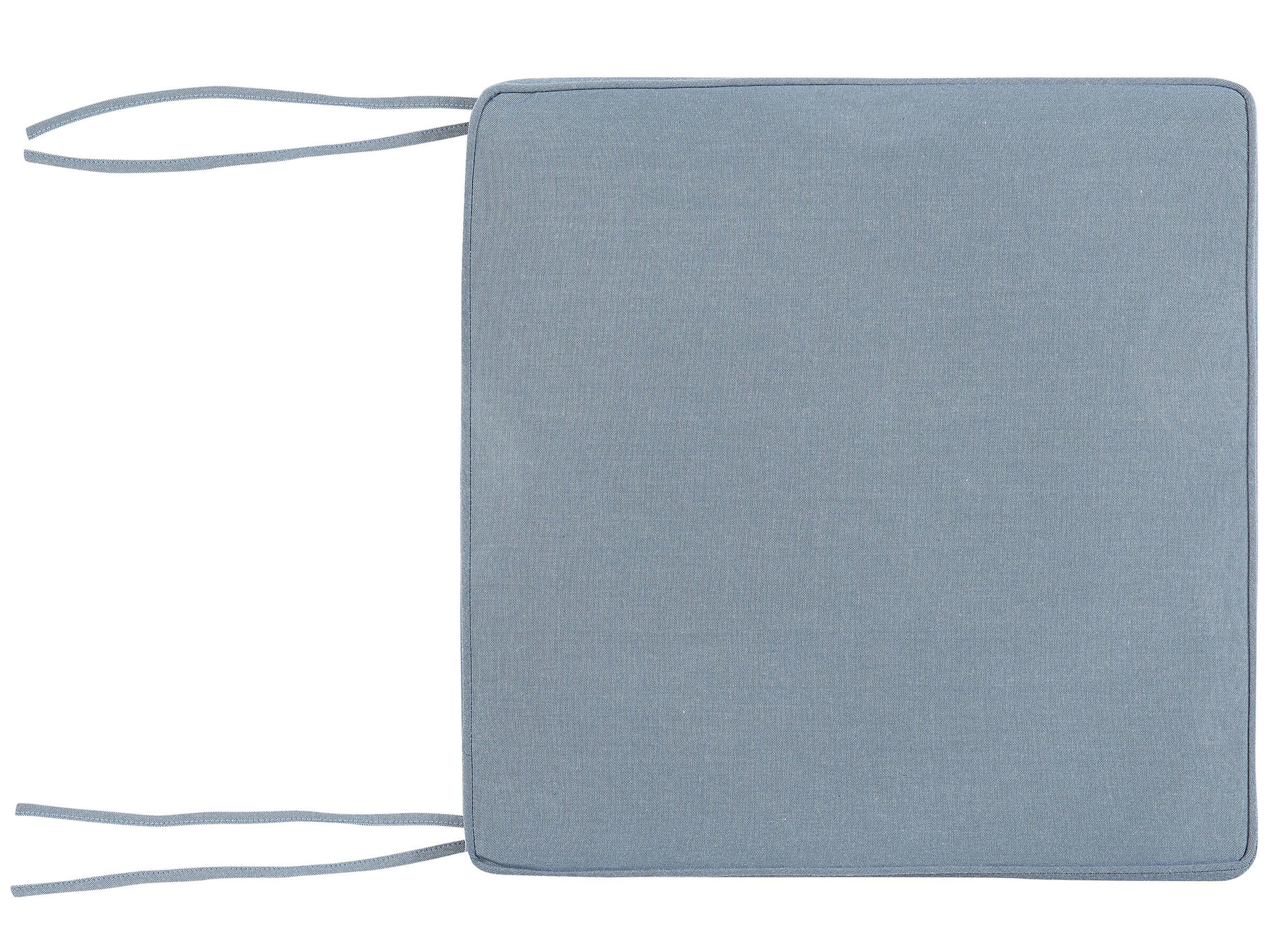 Beliani Lot de 8 coussins pour chaises de jardin en Polyester Traditionnel SASSARI  