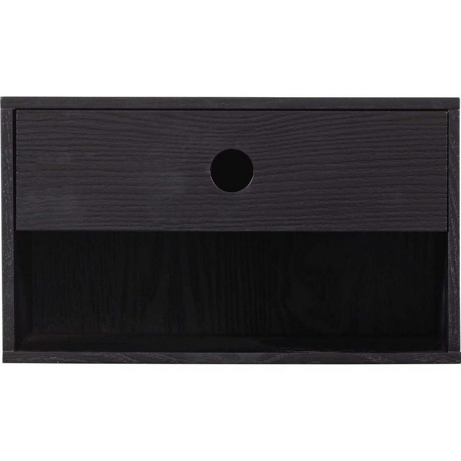 mutoni Table de nuit Nancy noir  