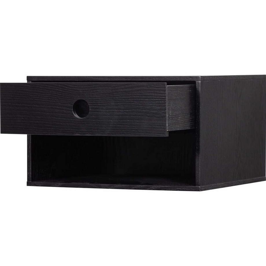 mutoni Table de nuit Nancy noir  