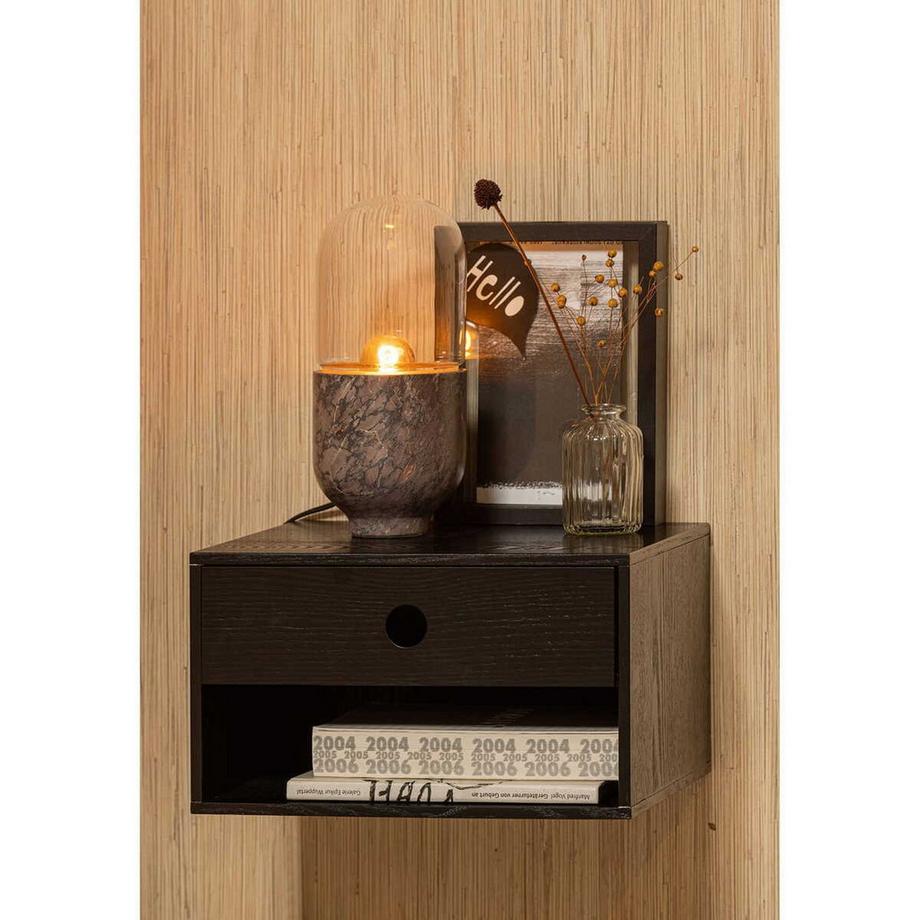 mutoni Table de nuit Nancy noir  