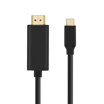 USB-C / HDMI Video Kabel Schwarz