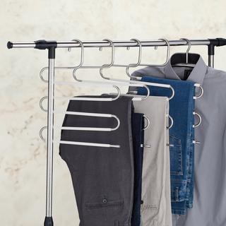 B2X Set di 4 grucce per pantaloni multiple  