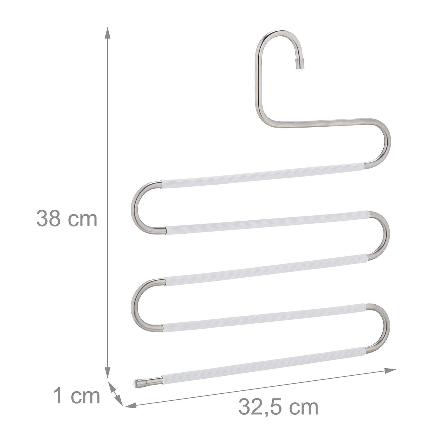 B2X Set di 4 grucce per pantaloni multiple  