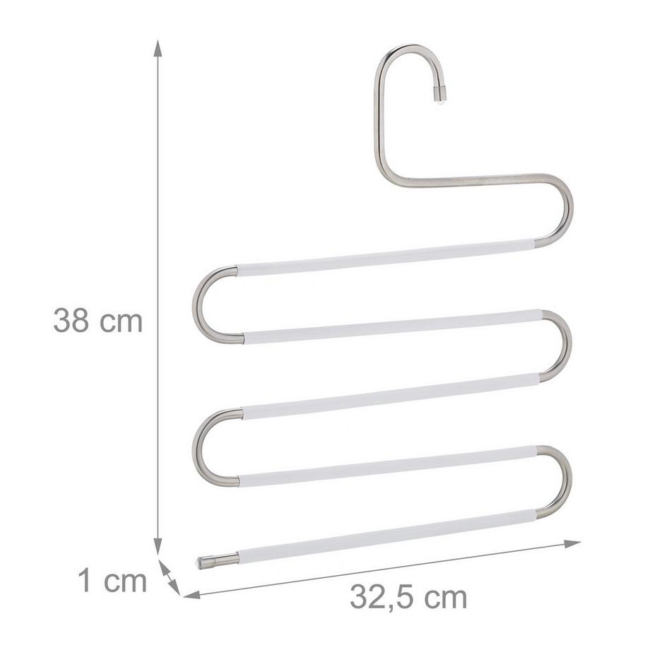 B2X Ensemble de 4 cintres pour pantalons multiples  