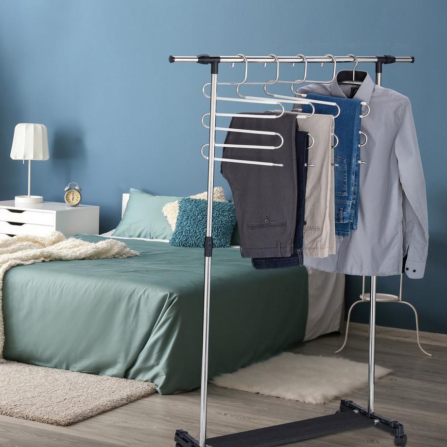 B2X Ensemble de 4 cintres pour pantalons multiples  