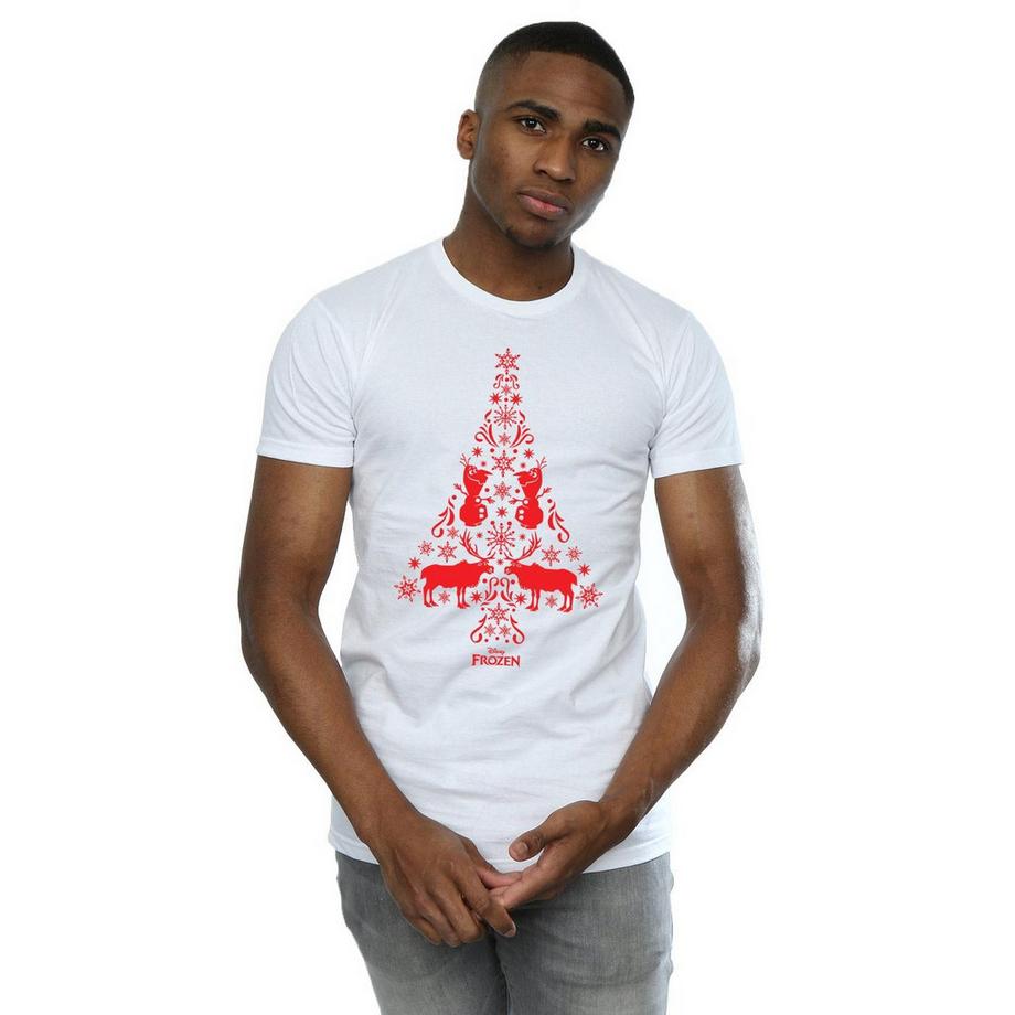 Disney Frozen T-shirt Albero di Natale Maniche Corte  