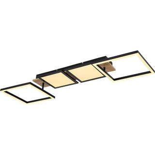 mutoni Lampada da soffitto Bossy in metallo nero opaco LED  