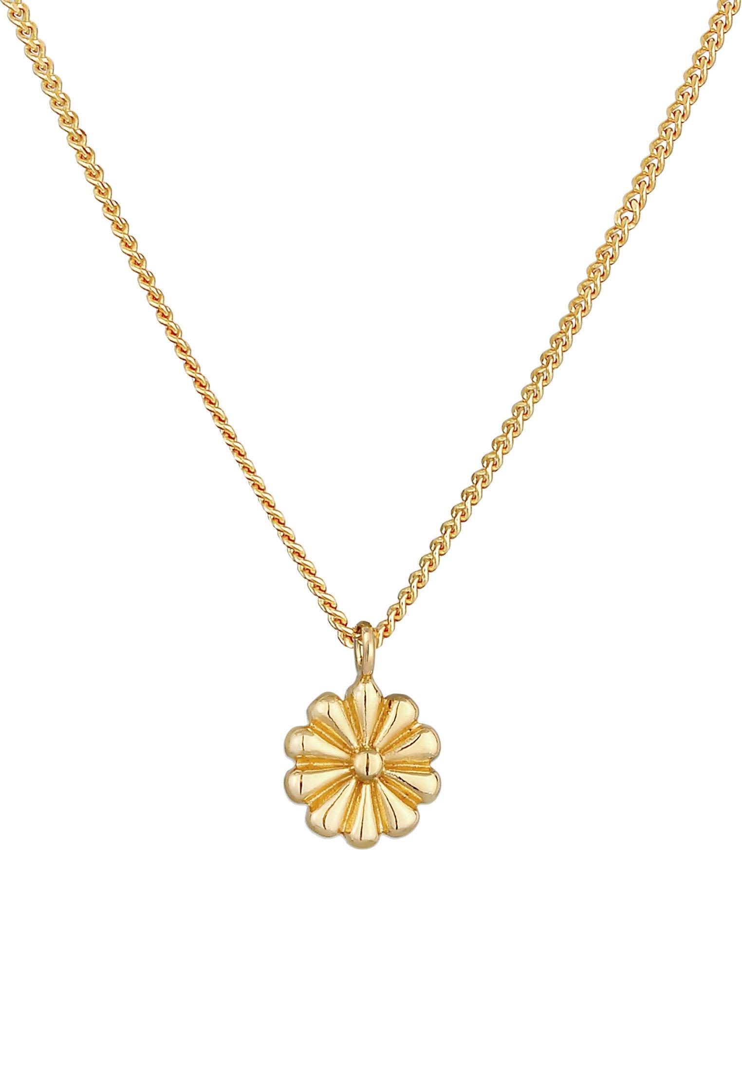 Elli  Collier Pendentif De Fleurs Pour Dames Tendance Florale Blogueur Filigrane 