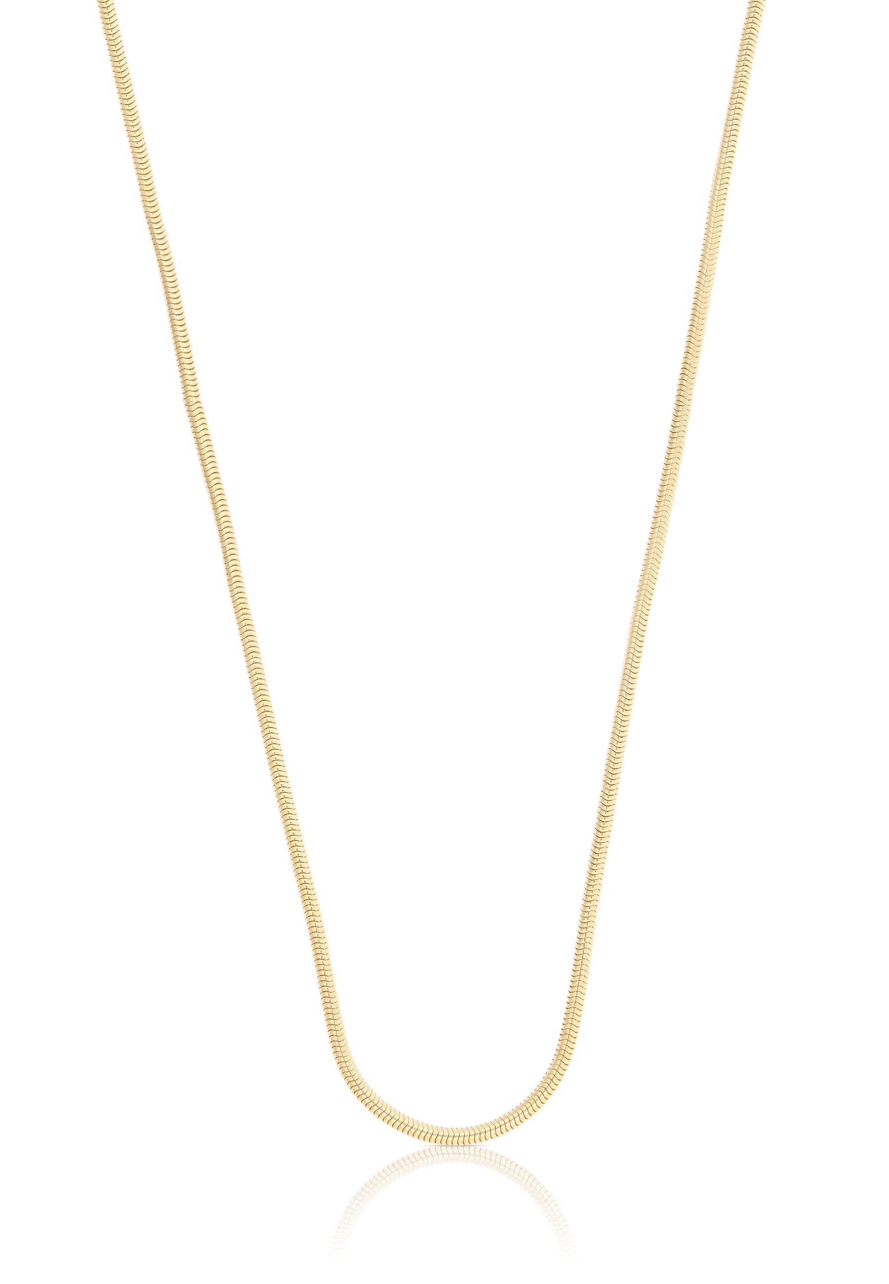 MUAU Schmuck  Collier Schlange Gelbgold 750, 1.3mm, 45cm 