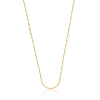 MUAU Schmuck  Collier Schlange Gelbgold 750, 1.3mm, 45cm 