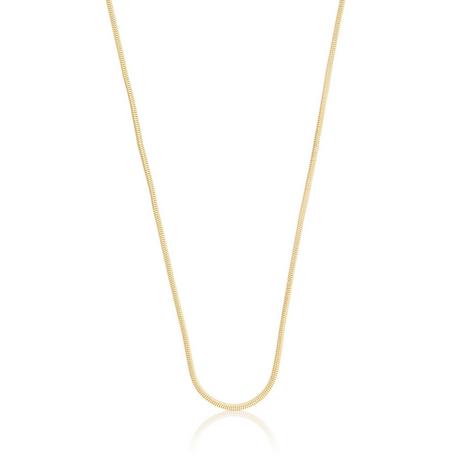 MUAU Schmuck  Collier Schlange Gelbgold 750, 1.3mm, 45cm 