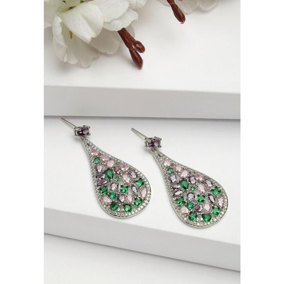 AVANT-GARDE PARIS  Diva Kollektion Vintage Florale Zirkonia-Ohrringe 