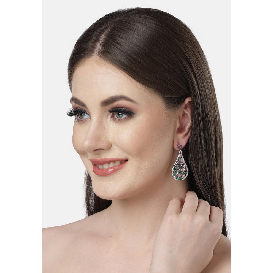 AVANT-GARDE PARIS  Diva Kollektion Vintage Florale Zirkonia-Ohrringe 