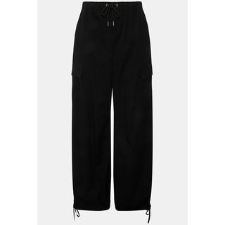 Studio Untold  Pantalon cargo à jambe droite et taille élastique, cordon sous tunnel à la base. Modèle unisexe. 