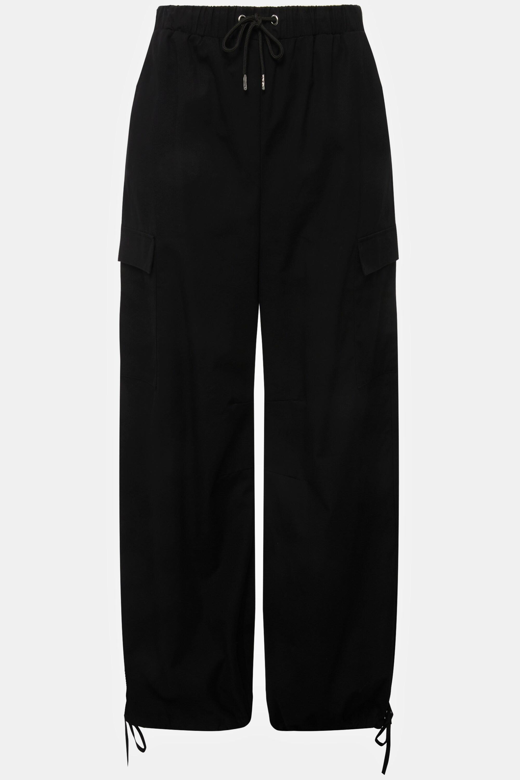 Studio Untold  Cargopants, Straight Legs, Elastikbund, Saum-Kordelzug, Unisex 