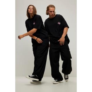 Studio Untold  Cargopants, Straight Legs, Elastikbund, Saum-Kordelzug, Unisex 