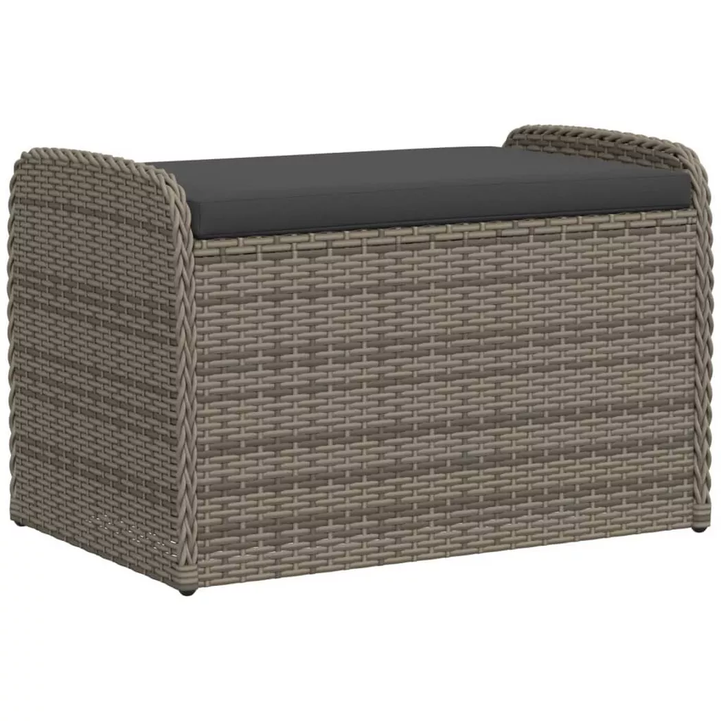 VidaXL - Bank poly-rattan, One Size, Grau