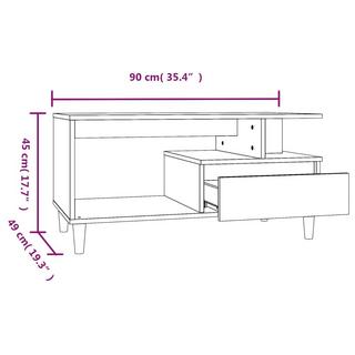 VidaXL Table basse bois d'ingénierie  