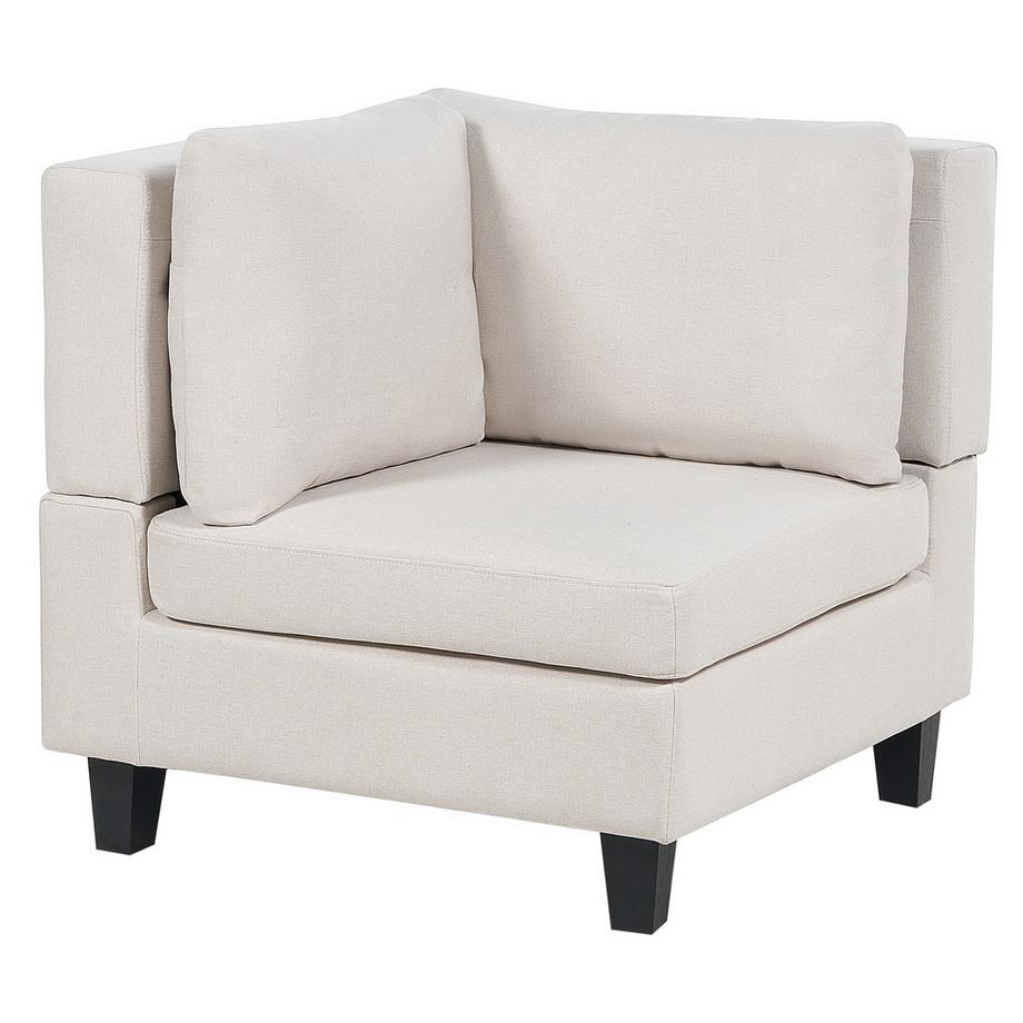 Beliani Ecksofa aus Stoff Skandinavisch UNSTAD  