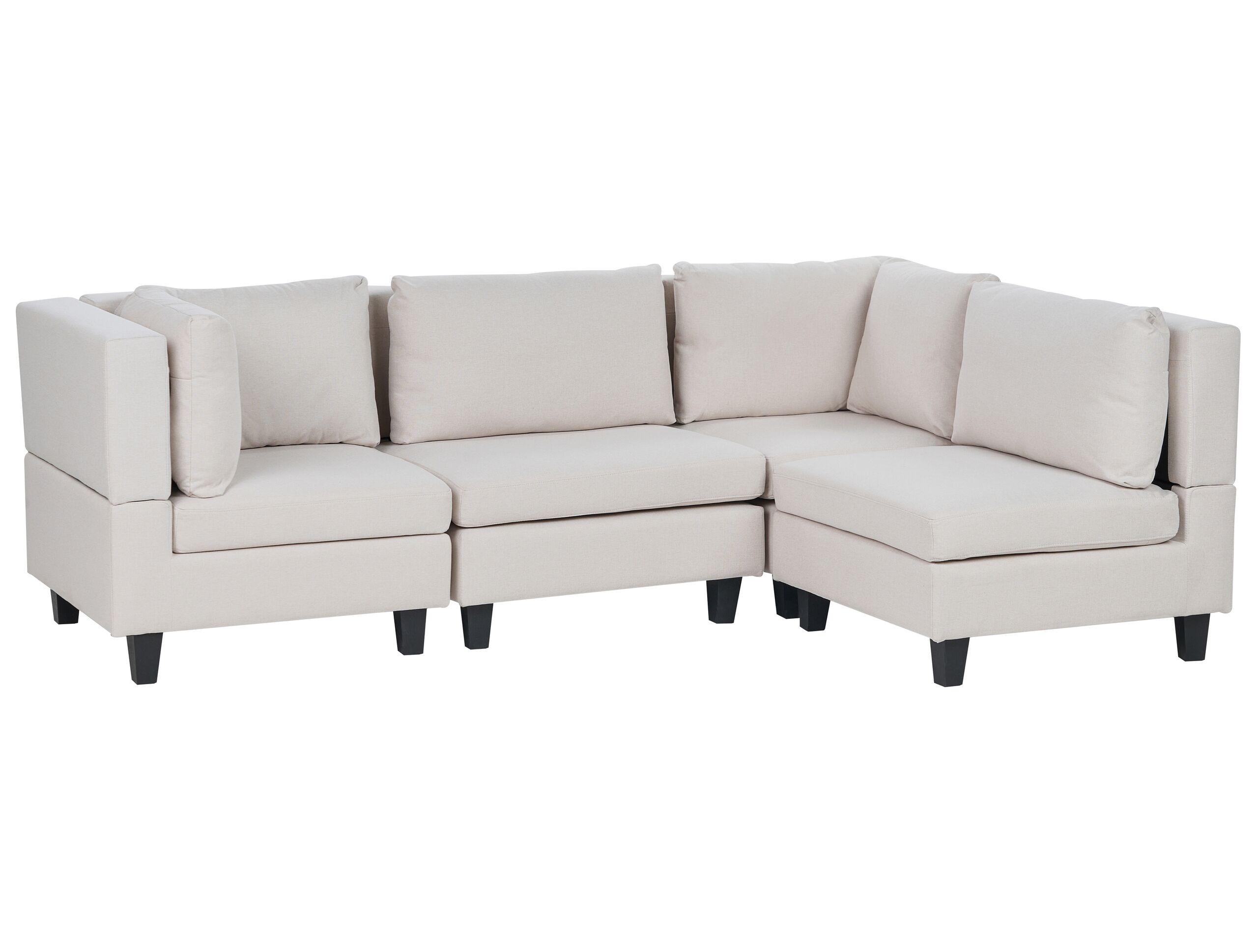 Beliani Ecksofa aus Polyester Modern UNSTAD  