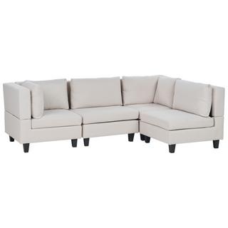 Beliani Ecksofa aus Polyester Modern UNSTAD  