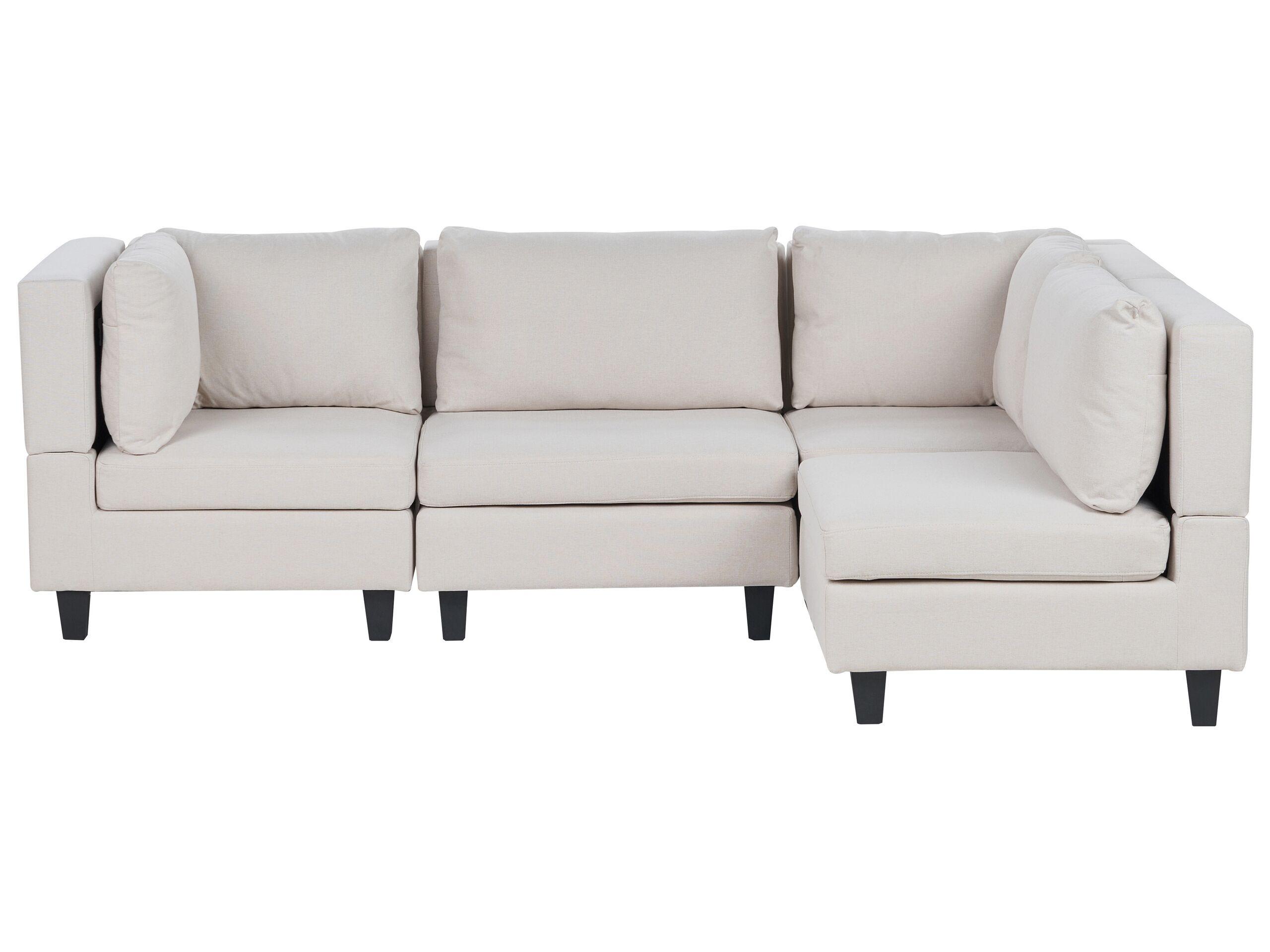 Beliani Ecksofa aus Polyester Modern UNSTAD  