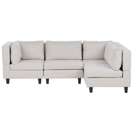 Beliani Ecksofa aus Polyester Modern UNSTAD  